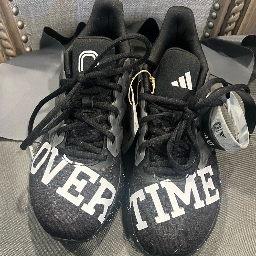 Adidas Black and White Athletic Shoes